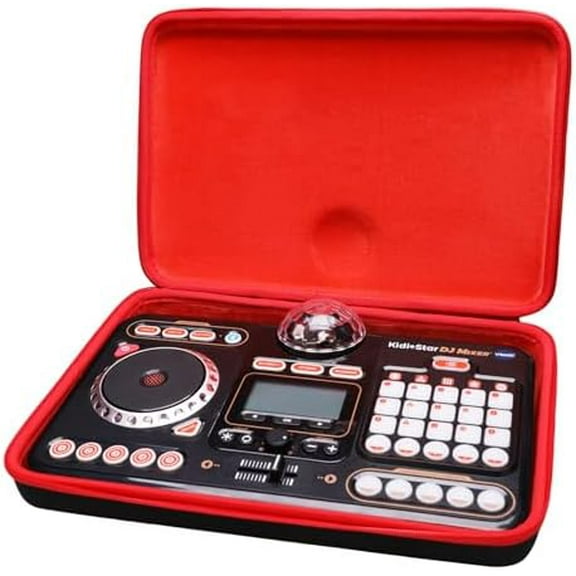LTGEM DJ Mixer Case Compatible with VTech KidiStar DJ Mixer, Dj Mixer for Kids, Kidi DJ Mix, for Kids Music Toy DJ Mixer, Dj Mixer Case, Organizer Storage for Educational Toy (Case only)$$Music