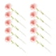 thumbnail image 2 of Cateissary 10 Uds. De flores artificiales de clavel, regalo de flores de seda falsa, boda nupcial, flores para accesorios de fotos, fiesta en la Decoración Rosa claro, 2 of 6