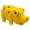 B, variant on Dog Chew Toys for Aggressive Chewers, Small Breed Dog Silicone Chew Squeaky Toys Natural Rubber Pig Sound Play Toy for Interactive Dog Playing