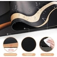thumbnail image 5 of Topographic Mouse Pad, Gaming Mouse Pad, Extended Desk Pad 35.4x15.75in XXL Mouse Pad with Non-Slip Rubber Base, Abstract Mice Pad Desk Mat, Gray, 5 of 6