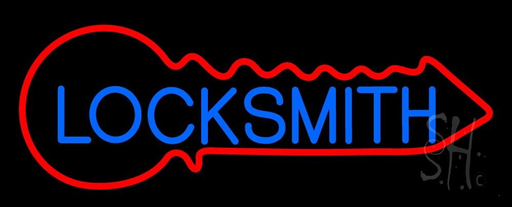 Blue Locksmith LED Neon Sign 13