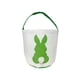 thumbnail image 2 of Bolsa de tela con diseño de conejo de Pascua para niños | Cesta de lona para la búsqueda de huevos de Pascua | Diseño de conejo colorido para dulces y aperitivos | Bolsa de regalo navideña plegable, 2 of 6