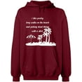 thumbnail image 2 of OXI Hoodie Sweatshirt - I Like Poetry Long Walk On The Beach, Basic Casual Hoodie for Men's and Women Fleece Hoodie Long Sleeve - Cardinal Red 2X-Large, 2 of 3