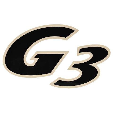 G3 Boat Logo Decal 73405187 | Black Cream Sticker
