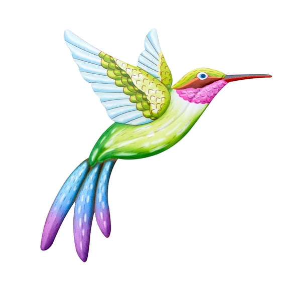 Metal Hummingbird Bird Wall Artwork Garden Decoration Room Art Crafts Ornament Indoor Outdoor Wall Decor