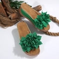 thumbnail image 6 of Fnooota Women's Wedge Sandals, Open Toe Slip On Fashion Casual Summer Shoes Green Size 8.5, 6 of 8