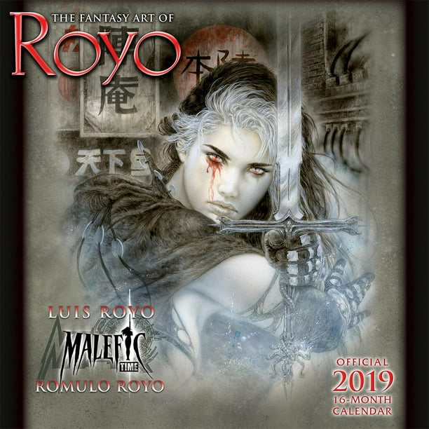 2019 the Fantasy Art of Royo 16-Month Wall Calendar: By Sellers