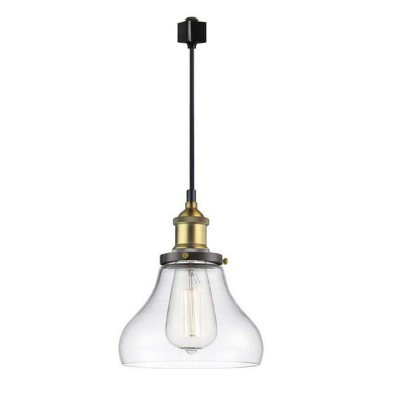 Kiven Halo Track Lighting,H-type Pendant Light,Handmade Traditional Glass Shade ,1-Light