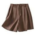 thumbnail image 2 of QUNYINEY Casual Shorts for Women Trendy Bermuda Comfort Waist Solid Loose with Pockets Shorts, 2 of 7