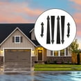 thumbnail image 4 of Garage Door Decorative Kit Hardware Weather Resistant Faux Hinges Handles Easy Installation No Drilling Faux Magnetic Windows Door Decoration for Metal Garage Door, 4 of 11