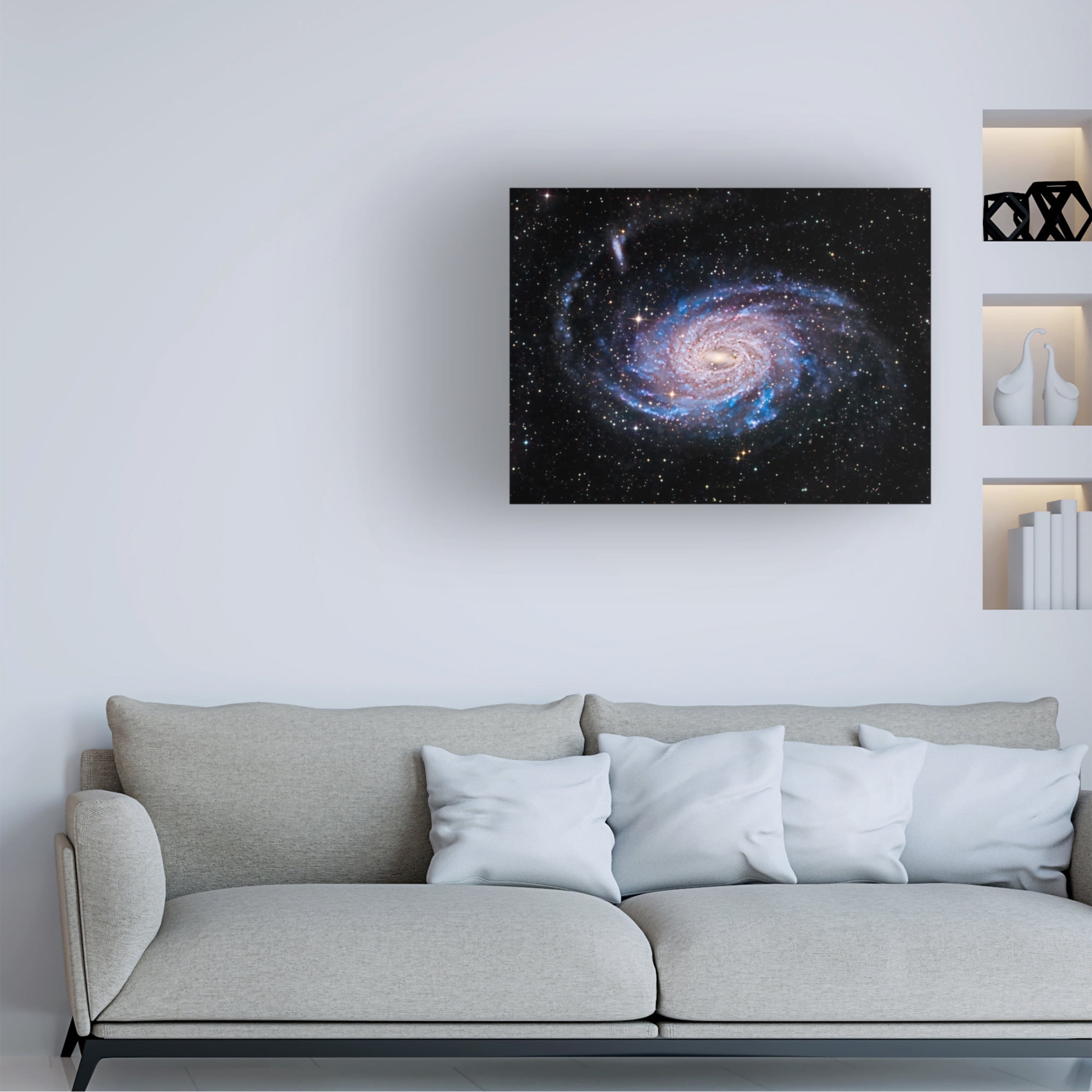 Trademark Fine Art Vikas Chander NGC 6744 Galaxy Canvas Wall Art
