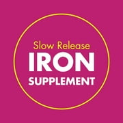 Slow Fe Iron Supplement for Iron Deficiency & High Potency, 45mg - 60 Tablets