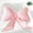 pink, variant on Large Pink Satin Bow Throw Pillow – 23.6" Decorative Neck Support Cushion, Soft & Breathable, Coquette Room Decor for Bed, Couch & Living Room