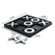 thumbnail image 4 of Juego de mesa Tic Tac Toe Tolevoit, plata texturizada, 11.6 pulgadas, 4 of 8