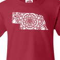 thumbnail image 4 of Inktastic Nebraska Silhouette Mandala Youth T-Shirt, 4 of 5