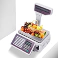 thumbnail image 4 of Label Printing Scale,Electronic Scale Digital Price Computing Scale w/Thermal Label Printer 30kg/66lbs Capacity,0.2kg/0.44lbs Deli Scale with Integral Printer, Tower Pole Display, 4 of 9