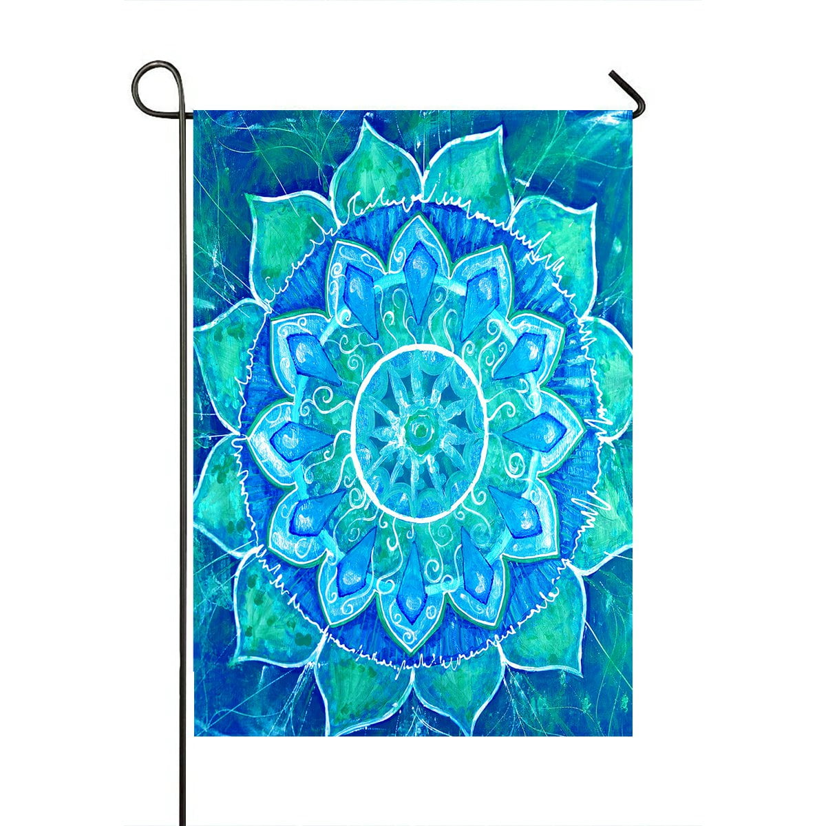 GCKG Mandala Trippy Psychedelic Abstract Painting Garden Flag Outdoor ...
