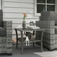 thumbnail image 4 of Tempered Glass and Aluminum Table / Multi - purpose for Patio Relaxing, 4 of 6