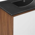 thumbnail image 4 of Modway Transmit 36" Modern Wood Wall-Mount Bathroom Vanity in Walnut/White, 4 of 9