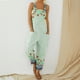thumbnail image 3 of ICHUANYI Clearance Women Summer European And American Sling Solid Pocket Casual Jumpsuit(Mint Green, M) ICHUANYI WER2023081108255, 3 of 6