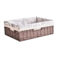 thumbnail image 1 of Cesta tejida a mano Organizador multiusos para guardar refrigerios Cesta organizadora tejida para marrón, 1 of 9