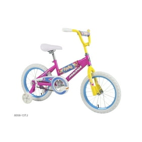 Magna 16 In. Girl's Firefly Bike with Handlebar Pad and Adjustable Training Wheels