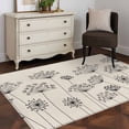 thumbnail image 4 of Farmhouse Dandelion Kitchen Runner Rug 2.7x5 Washable Runners for Hallway Non Slip Spring Modern Minimalist Country Flower Large Area Rug Indoor Floor Carpet for Bathroom Laundry Entryway Bedroom, 4 of 8