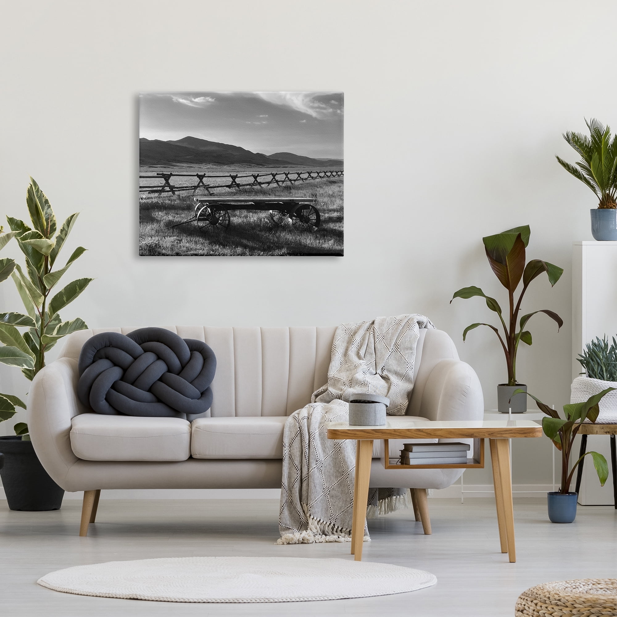 Stupell Industries Country Wagon Scenery Landscape Photography Gallery Wrapped Canvas Art Print Wall Art, 40 x 30