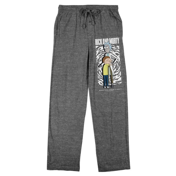 Rick & Morty Hug Men's Heather Gray Sleep Pants-Medium