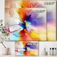 thumbnail image 5 of DESIGN ART Designart "Creative Flower in Multiple Colors" Floral canvas art 32 in. wide x 24 in. high, 5 of 5