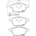 thumbnail image 2 of BALATAS BAJOS METALES LEON 2001 SEAT 1.8L L4 Delanteras BREMBO ., 2 of 5