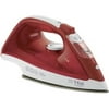 T-fal FV1535U0 Optiglide Non-Stick Ceramic Soleplate Steam Iron with Anti-Drip and Auto-off System, 1550-Watt, Red