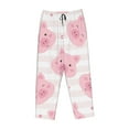 thumbnail image 4 of Disketp Cartoon Pig Print Women'S Comfy Pajama Pants Casual Drawstring Palazzo Lounge Wide Leg Pants, 4 of 9