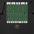 thumbnail image 2 of Umbro Men's Saudi Arabia Stacked Soccer T Shirt (Black, S-XXXL), 2 of 4