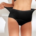 thumbnail image 2 of PEASKJP Culottes pour Femmes Contrôle du Ventre Nylon Doux Extensible String Taille Haute, Noir TTTG, 2 of 4