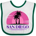 thumbnail image 3 of Inktastic San Diego California Beach Souvenir Girls Baby Bib, 3 of 4