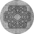 thumbnail image 1 of Ahgly Company Indoor Round Medallion Gray Traditional Area Rugs, 7' Round, 1 of 1