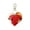 D, variant on HUANLEDASH Handmade Faux Leather Heart Keychain Good Luck Decorative Love Charm Keyring Bags Backpacks Cars Accessories