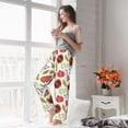 thumbnail image 4 of Uemuo Tomatoes Pattern Women's Wide Leg Palazzo Lounge Pants with Pockets Light Weight Loose Comfy Casual Pajama Pants-X-Large, 4 of 9