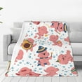 thumbnail image 3 of Yibo Funny Axolotl Blanket Flannel Soft and Comfortable Anti-static Bed Sofa Blanket, 3 of 9