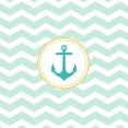 thumbnail image 2 of CafePress - Mint Chevron With Anchor - Large Beach Towel, Soft 30"x60" Towel with Unique Design, 2 of 2