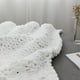 thumbnail image 5 of Manta de chenilla de punto grueso Blanket MocaDng, 102 x 102 cm, color blanco, 5 of 7