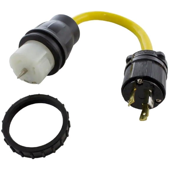 AC WORKS TEL530-018 Temp Power L5-30P Generator Locking Plug to CS6364 Connector