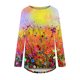 thumbnail image 4 of Mujeres Casual Manga larga Cuello redondo Tops Blusa suelta Popular-camisas impresas personalizadas Fridja czfsfas3567, 4 of 5