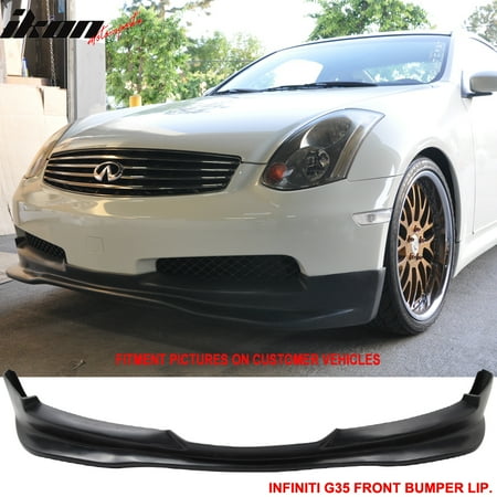 - Fits 03-07 Infiniti G35 Coupe 2Dr GT Style PU Front Bumper Lip Spoiler Wing