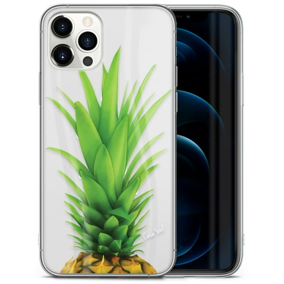 Case Yard iPhone-11-Pro Case Clear Soft & Flexible TPU Ultra Low Profile Slim Fit Thin Shockproof Transparent Bumper Protective Cover Drop Protective Cell Phone Cases (Pineapple Head)