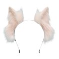 thumbnail image 1 of Accesorios para la cabeza hechos a mano con orejas de lobo y zorro, accesorios para la cabeza para Halloween, aro para el pelo con orejas de gato MFZFUKR CPB-SSW1955-2, 1 of 5