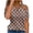 Khaki, variant on Summer Tops for Women Cold Shoulder Polka Dot Blouse V Neck Short Sleeve Casual Loose Vacation Beach Party Off Shoulder Top, Green M