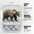 thumbnail image 3 of 4 Pack Pot Holders,Kitchen Essential, Potholder Set,Bear'S Journey In A Misty Watercolor Landscape, 3 of 6