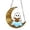 A, variant on Halloween Decor Light Catcher Acrylic Plane Halloween Moon Reading Pendant Hanging Decoration for Front Door Front Hallway Holiday Display